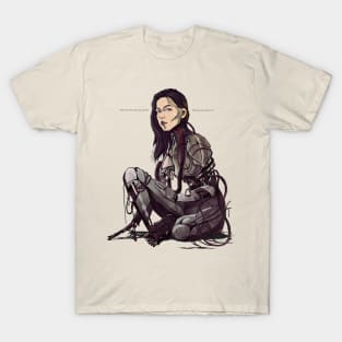 Cyborg girl, beautiful cyberpunk T-Shirt